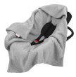 Zavinovací deka do autosedačky - šedá