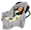 Zavinovací deka do autosedačky - šedá