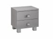 Noční stolek z masivu Leontýna - smrk/ šedá