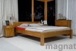 Postel Viktorka 160x200 cm dub - masiv borovice plus matrace Medica