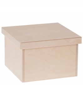 Dřevěný box na hračky - 25x25x20 cm