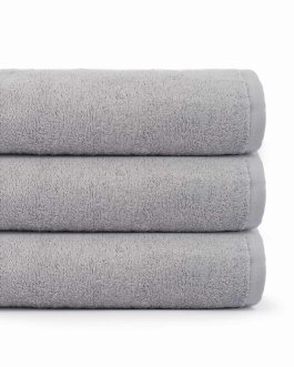 Zvětšit Bavlněný froté osuška 450g/m2 70x140 cm - světle šedá Zvětšit Bavlněný froté osuška 450g/m2 70x140 cm - světle šedá
