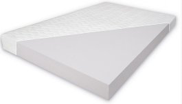 Postel Agata 120/200 cm bílá + matrace Relax + rošt ZDARMA