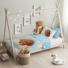 Dětské povlečení do postýlky 100/135 cm - štěně