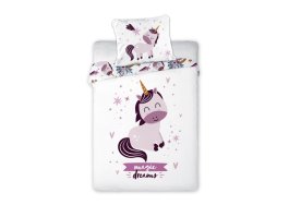 Zvětšit Dětské povlečení do postýlky 100/135 cm - jednorožec