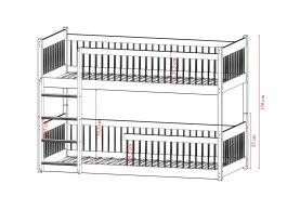 Patrová postel Bona 90x200 cm + rošty ZDARMA