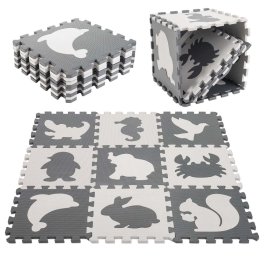 Velká pěnová podložka puzzle pro děti - zvířátka