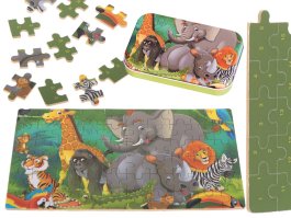 Zvětšit Dětské puzzle 60ks - zvířátka z džungle