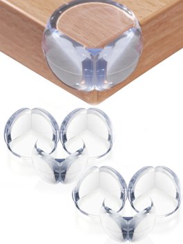 Silikonové ochranné rohy na nábytek – průhledné, samolepicí / 4 ks produkt
