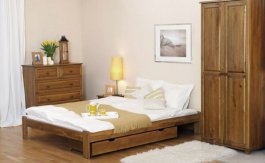 Postel Adam 120 x 200 cm dub masiv borovice + matrace Medical Postel Adam 120 x 200 cm dub masiv borovice + matrace Medical