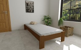 Postel Adam 90 x 200 cm dub masiv borovice + matrace Relax