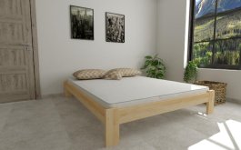 Postel Adam 120 x 200 cm masiv borovice + matrace Relax