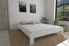 Zvětšit Postel z masivu borovice Adam 140x200 cm bílá + rošt ZDARMA Zvětšit Postel z masivu borovice Adam 140x200 cm bílá + rošt ZDARMA