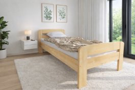 Zvětšit Zvýšená postel z masivu borovice Andula 90x200 cm + rošt ZDARMA
