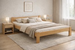 Postel z masivu Anetka 180 x 200 cm + rošt ZDARMA