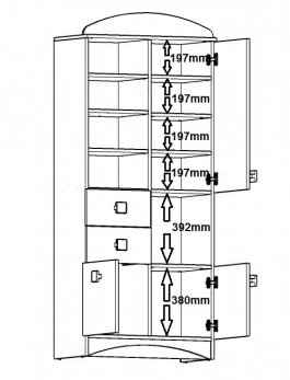 Regál N5 - School