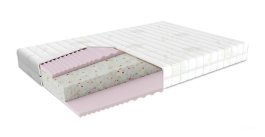 Rostoucí postel Adele 90x200 cm + matrace Aron + PVC chránič + rošt