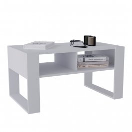 Konferenční stolek Crespo loft 95 - bílá/bílá