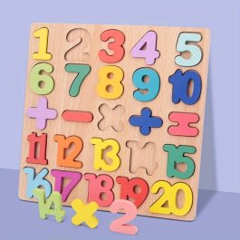 Didaktické dřevěné puzzle Čísla