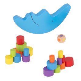 Dřevěná Montessori hra - balancující měsíc