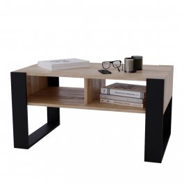 Konferenční stolek Crespo loft 95 - dub bardolino/černá