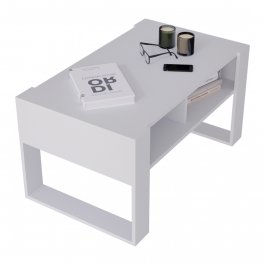 Konferenční stolek Crespo loft 95 - bílá/bílá