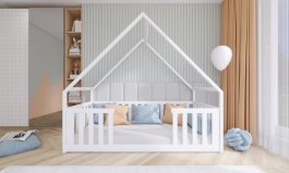 Zvětšit Postel z masivu Bethany 180/80 cm - BÍLÁ + rošt ZDARMA