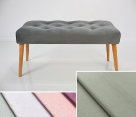 Čalouněná lavice DARINA 120x40x42 cm, barva béžová