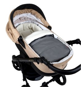 Fusak K4 bouclé - šedá