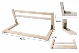 Zásuvná ochranná barierka do postele - 60 cm