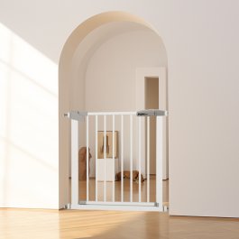 Zábrana Pupyhou 118-125 cm - dveře/schody - bílá