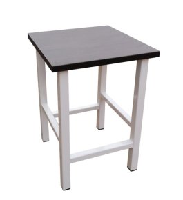 Taburet Loft 45 - bílá