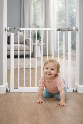 Zábrana Pupyhou 76-83 cm - dveře/schody - bílá produkt