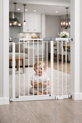 Zábrana Pupyhou 83-90 cm - dveře/schody - bílá produkt