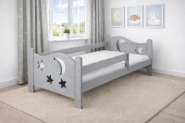 Postel Bohoušek 180x80 cm šedá + rošt ZDARMA