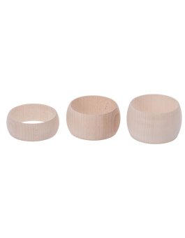 Dřevěný náramek oblý - šířka 3 cm