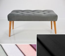 Čalouněná lavice DARINA 120x40x42 cm, barva černá