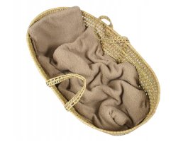 Set polštář a deka do kočárku z bouclé - béžová