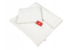 Set polštář a deka do kočárku z bouclé - ecru