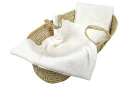 Set polštář a deka do kočárku z bouclé - ecru