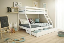 Postel Denis bílá + matrace Optimal Comfort + rošty ZDARMA produkt