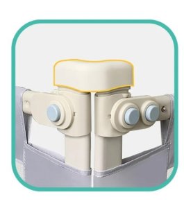 Zábrana na postel Méďa - 160 cm šedá