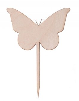 Dřevěné zapichovátko - Motýl