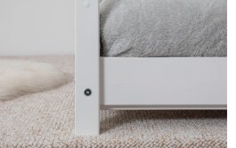 Rostoucí postel Diego 120x200 cm + Optimal Comfort 10 cm + rošt - bílá