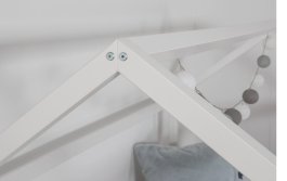 Rostoucí postel Diego 120x200 cm + Optimal Comfort 10 cm + rošt - bílá