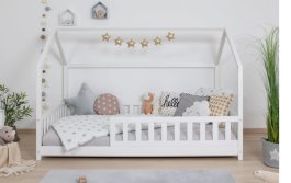Rostoucí postel Diego 120x200 cm + Optimal Comfort 10 cm + rošt - bílá
