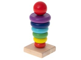 Pyramida dřevěná barevná