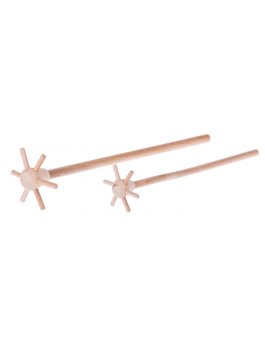 Přírodní dřevěná kuchyňská kvedlačka 35 cm