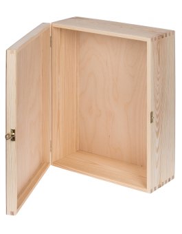 Přírodní dřevěná krabička se zámkem - 40x30 cm produkt