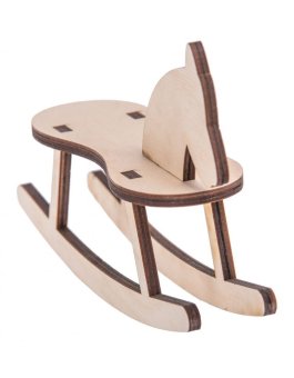 Dřevěný houpací koník - 15 cm